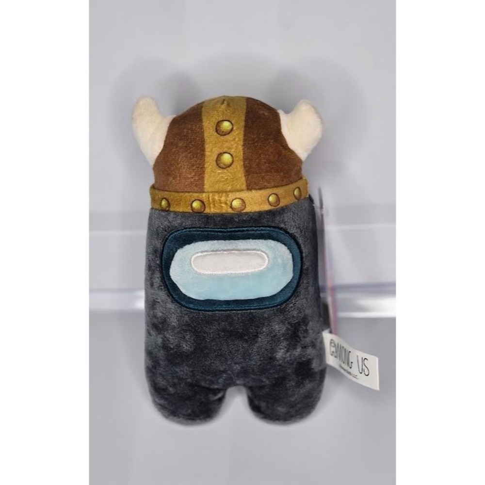 Toikido Among Us Series 2 7"‎ Gray Crewmate Plush Toy with Viking Hat Imposter